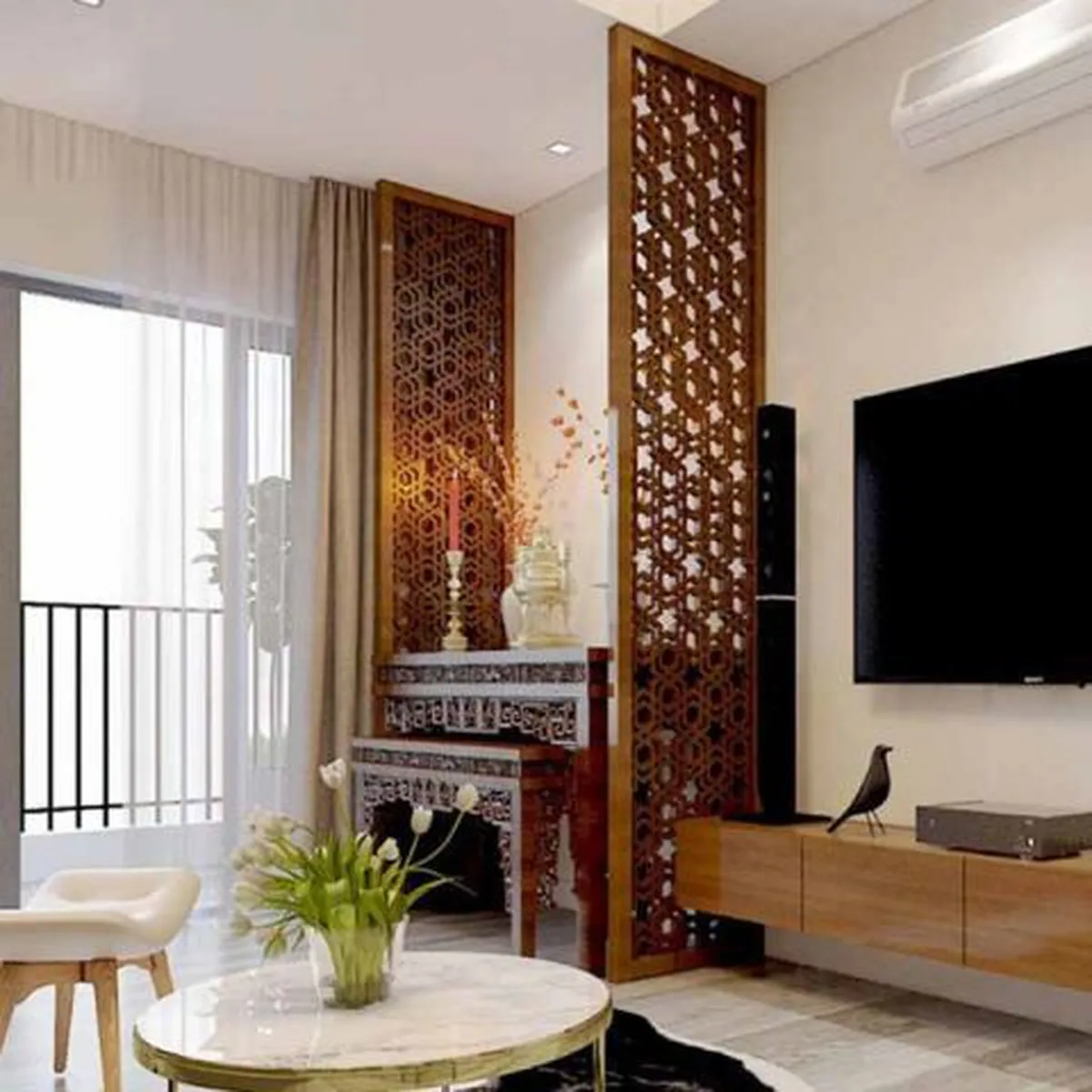 Xu hướng trang trí phòng thờ chung với phòng khách thịnh hành nhất 2023 Xu hướng trang trí phòng thờ chung với phòng khách thịnh hành nhất 2023