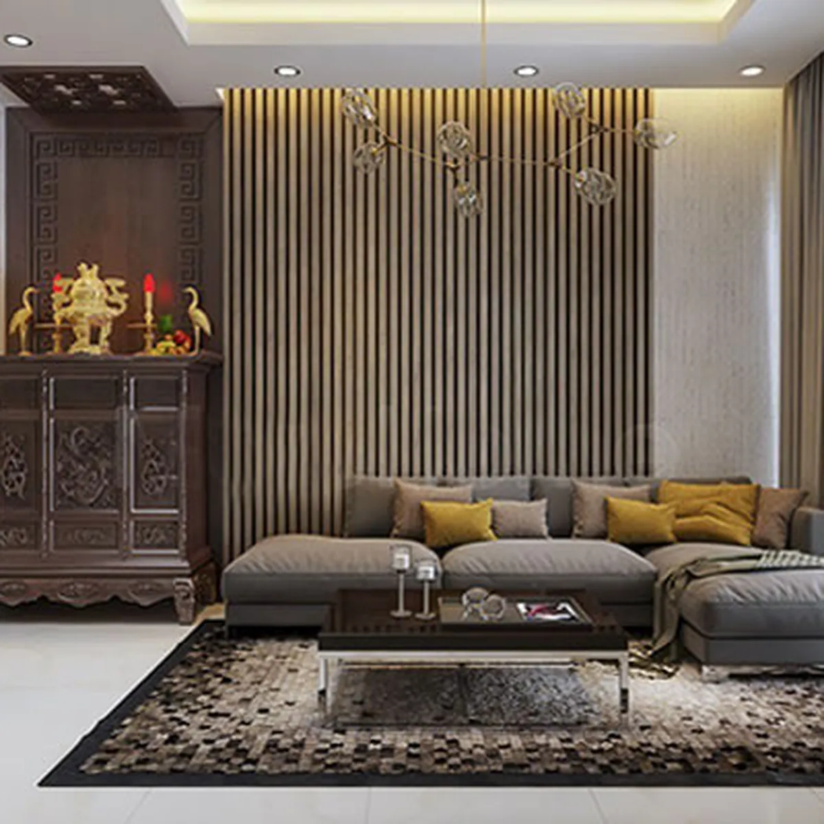 Xu hướng trang trí phòng thờ chung với phòng khách thịnh hành nhất 2023 Xu hướng trang trí phòng thờ chung với phòng khách thịnh hành nhất 2023