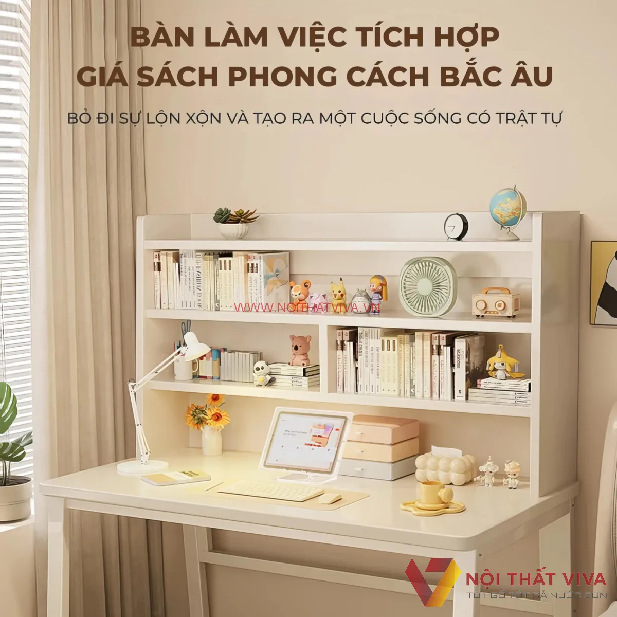 Bàn Học Sinh Đa Năng Kết Hợp Giá Sách Tiện Lợi Chất Lượng Giá Rẻ