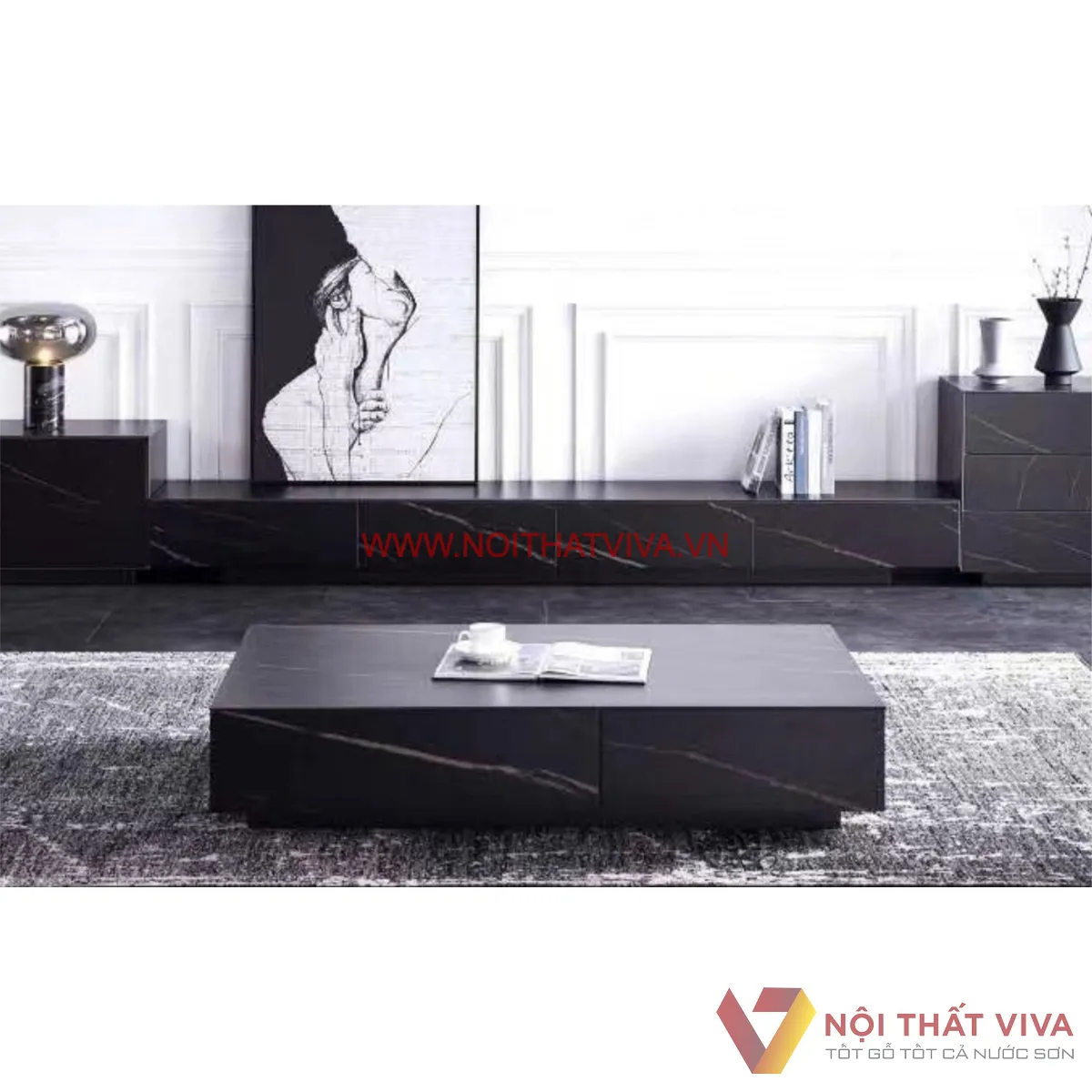 Mẫu Bàn Sofa Đẹp và Kệ Tivi Phòng Khách Đẹp Sang Trọng Giá Rẻ