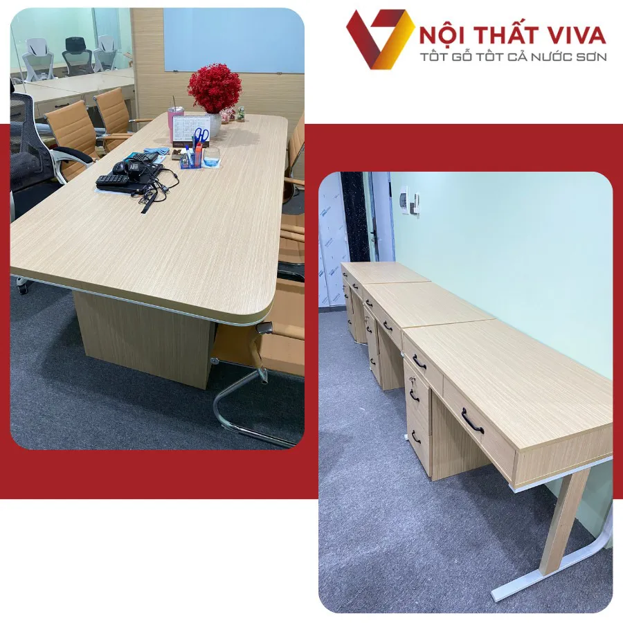 Bàn Họp Gỗ Công Nghiệp