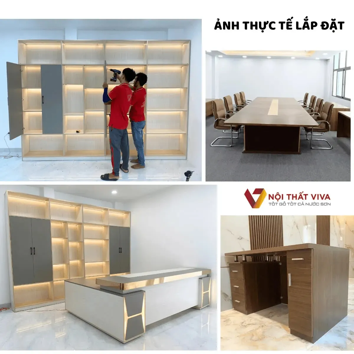 Bàn Họp Gỗ Công Nghiệp
