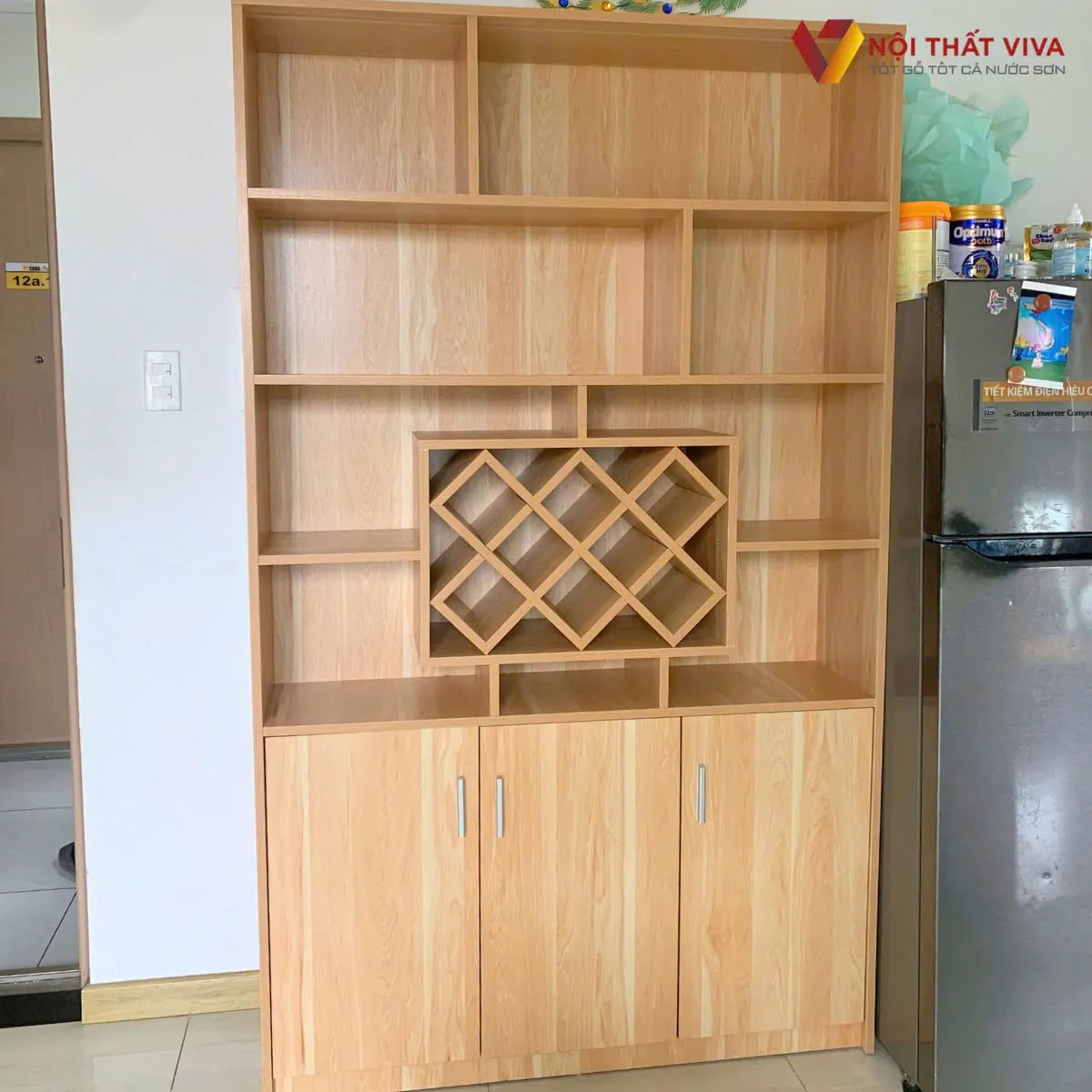 Tủ Rượu Gỗ C&ocirc;ng Nghiệp