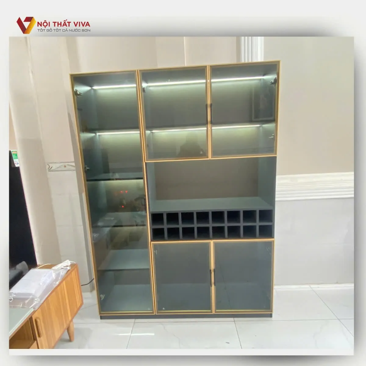Tủ Rượu Gỗ Công Nghiệp