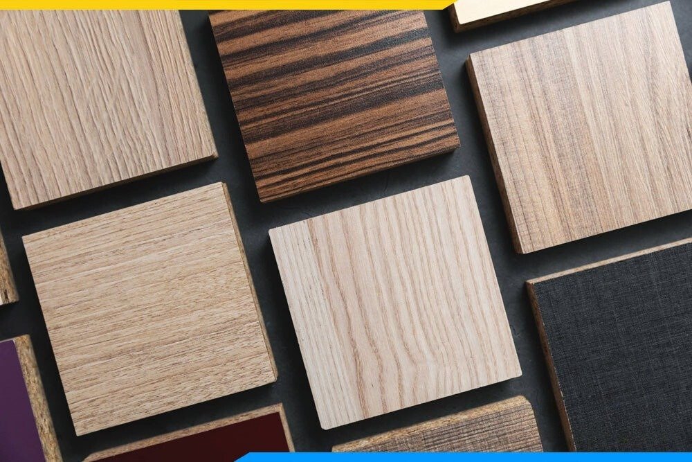 Giường Ngủ Kiểu Mới Tối Giản Gỗ MDF Melamine Màu Vàng Đẹp Giá Rẻ