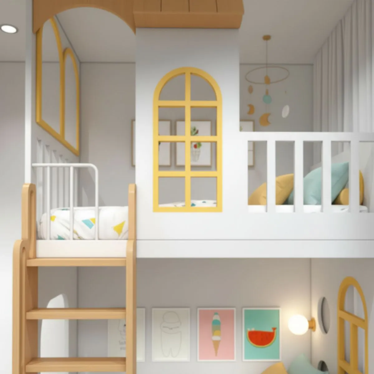 Tổng Hợp Mẫu Giường Tầng Trẻ Em Đẹp Gi&aacute; Rẻ, Giường Tầng Cho B&eacute; Trai, B&eacute; G&aacute;i 