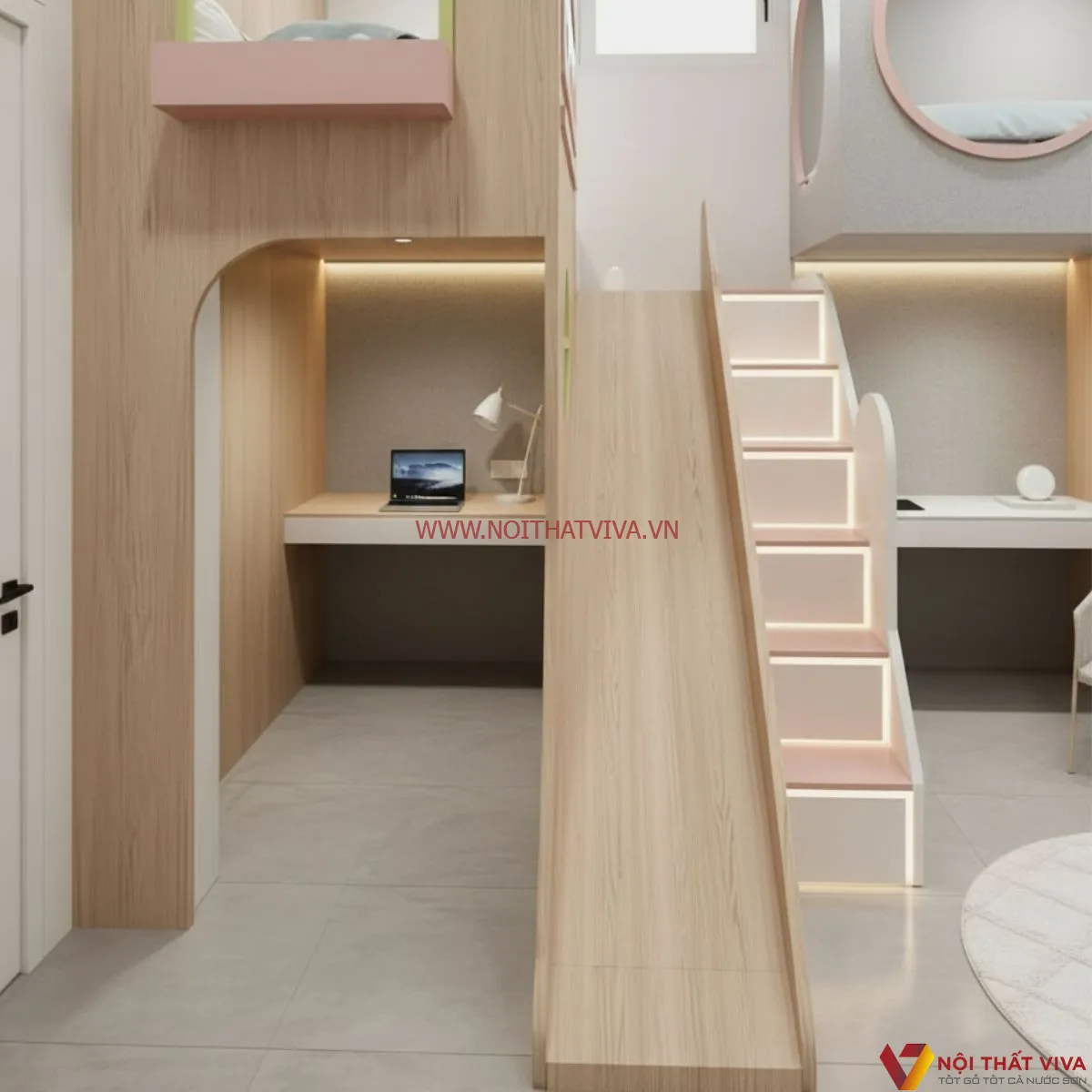 Tổng Hợp Mẫu Giường Tầng Trẻ Em Đẹp Gi&aacute; Rẻ, Giường Tầng Cho B&eacute; Trai, B&eacute; G&aacute;i 