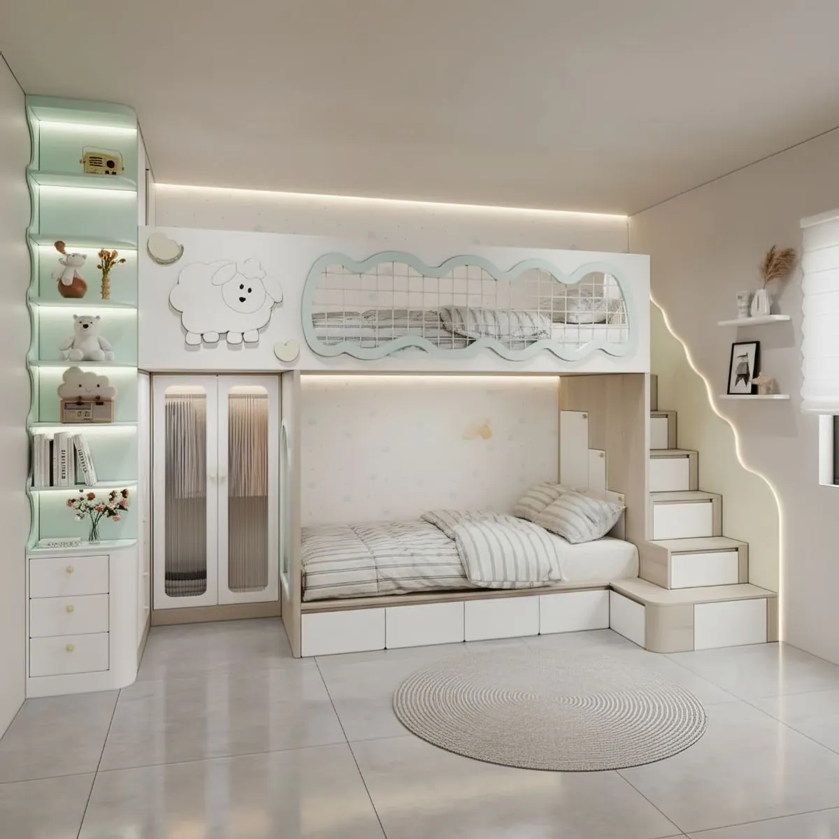 Tổng Hợp Mẫu Giường Tầng Trẻ Em Đẹp Gi&aacute; Rẻ, Giường Tầng Cho B&eacute; Trai, B&eacute; G&aacute;i 