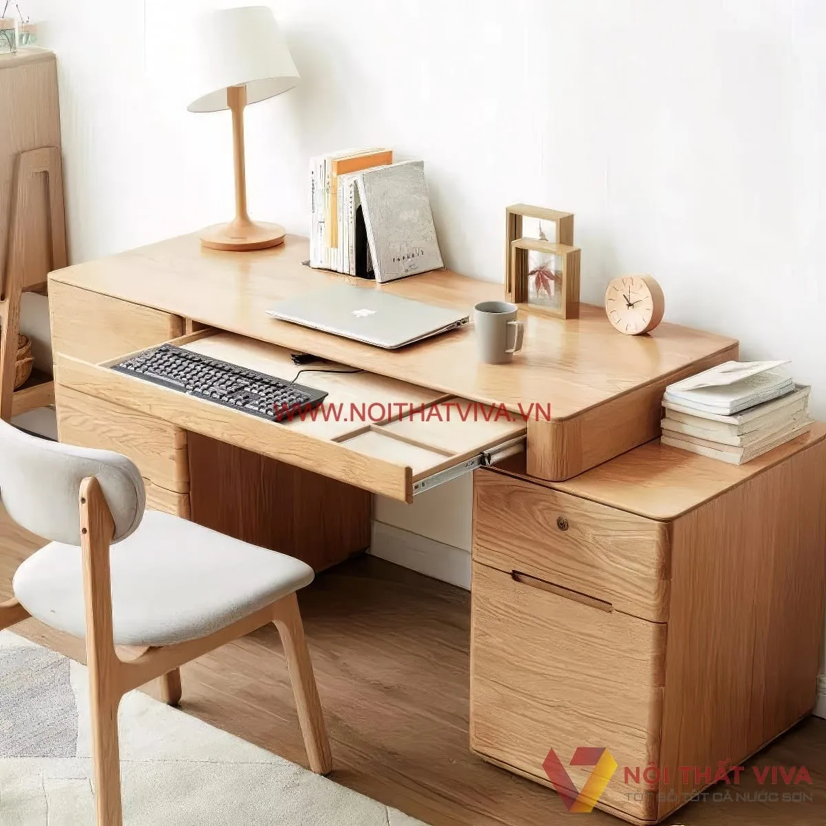 Bàn Làm Việc Gỗ Tự Nhiên