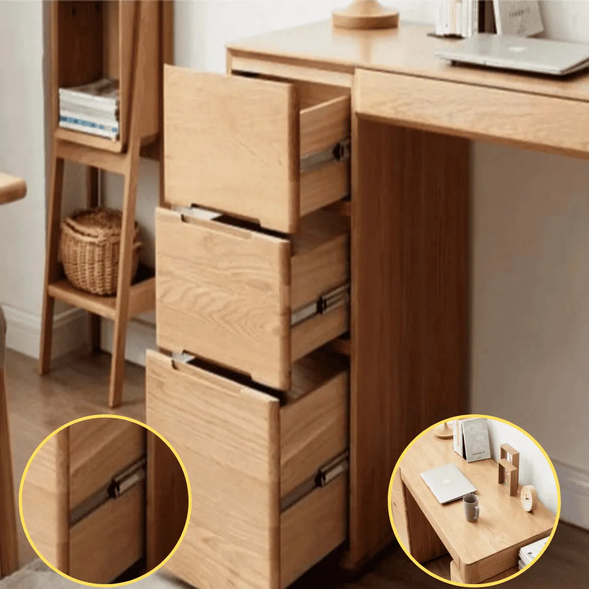 Bàn Làm Việc Gỗ Tự Nhiên