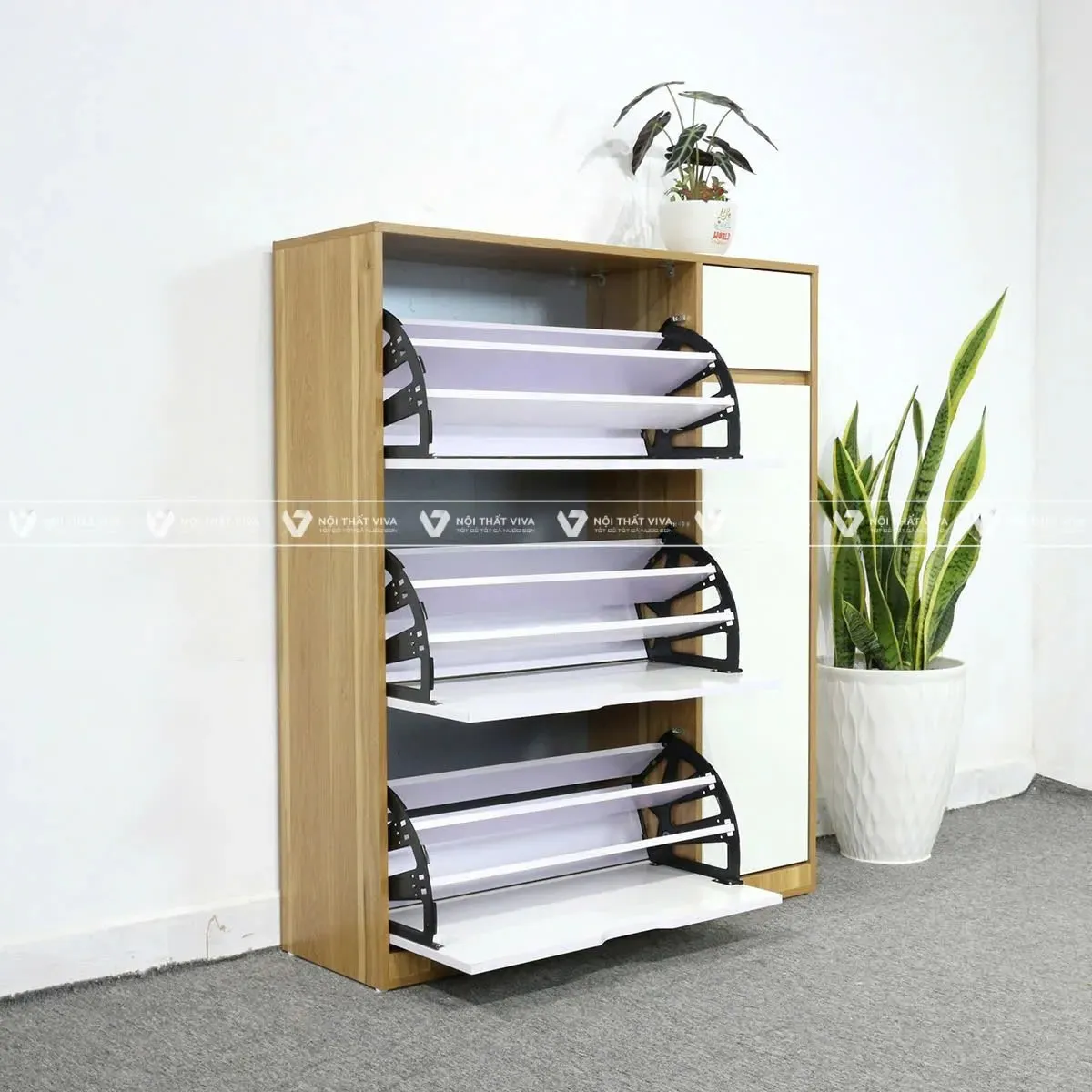 Tủ Giày Gỗ Công Nghiệp