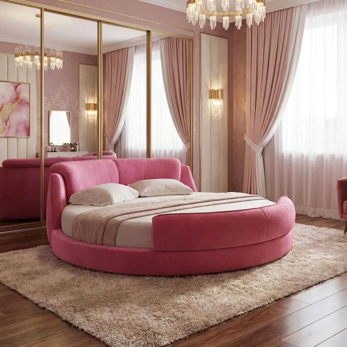 Giường Tr&ograve;n