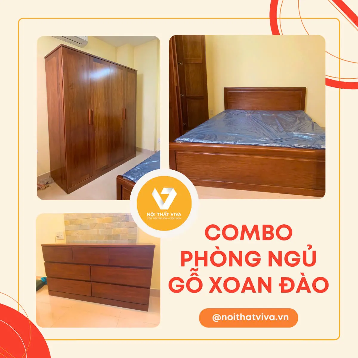 Combo Phòng Ngủ Gỗ Tự Nhiên