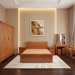 Combo Giường Tủ Quần Áo Chất Liệu Gỗ Xoan Đào Cao Cấp Giá Tốt 