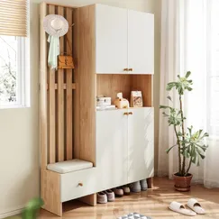 Mẫu Tủ Để Giày Dép Kết Hợp Treo Đồ Hiện Đại Bền Đẹp Mẫu Tủ Để Giày Dép Kết Hợp Treo Đồ Hiện Đại Bền Đẹp