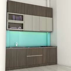 Mẫu Tủ Bếp Đẹp Hình Chữ I Gỗ MDF Phủ Melamine Giá Rẻ  Mẫu Tủ Bếp Đẹp Hình Chữ I Gỗ MDF Phủ Melamine Giá Rẻ