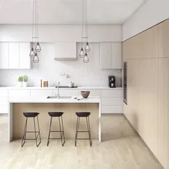 Tủ Bếp Gỗ Công Nghiệp Chữ L Mdf Phủ Melamine Kết Hợp Đảo Đá Cao Cấp Tủ Bếp Gỗ Công Nghiệp Chữ L Mdf Phủ Melamine Kết Hợp Đảo Đá Cao Cấp