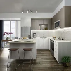 Tủ Bếp Phủ Melamine Gỗ Mdf Kiểu Chữ L Kết Hợp Đảo Đá Hiện Đại Tủ Bếp Phủ Melamine Gỗ Mdf Kiểu Chữ L Kết Hợp Đảo Đá Hiện Đại