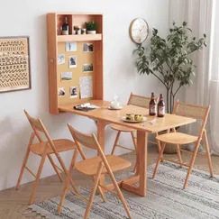 Bàn Ăn Thông Minh Gắn Tường Xếp Gọn Tiện Lợi Gỗ Tự Nhiên Bàn Ăn Thông Minh Gắn Tường Xếp Gọn Tiện Lợi Gỗ Tự Nhiên