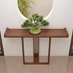 Bàn Console Trang Trí Chất Liệu Gỗ Tự Nhiên Nhỏ Gọn Hiện Đại  Bàn Console Trang Trí Chất Liệu Gỗ Tự Nhiên Nhỏ Gọn Hiện Đại