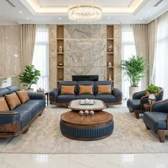 Bàn Ghế Gỗ Óc Chó Phòng Khách Đẹp Sang Trọng Chất Lượng Cao 