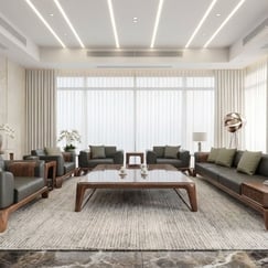 Bàn Ghế Óc Chó 8 Món Đặt Phòng Khách Sang Trọng Chất Lượng Cao 