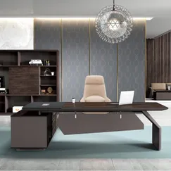 Bàn Giám Đốc Đẹp Gỗ Mdf Phủ Melamine Thiết Kế Chữ L Hiện Đại Bàn Giám Đốc Đẹp Gỗ Mdf Phủ Melamine Thiết Kế Chữ L Hiện Đại