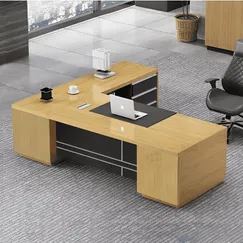 Bàn Giám Đốc Gỗ Công Nghiệp Kiểu Dáng Chữ L Hiện Đại  Bàn Giám Đốc Gỗ Công Nghiệp Kiểu Dáng Chữ L Hiện Đại