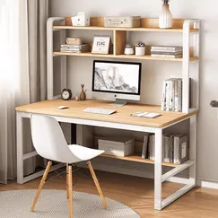 Bàn Học Có Kệ Sách Thiết Kế Tiện Lợi Chất Liệu Gỗ Công Nghiệp Bền Bỉ Bàn Học Có Kệ Sách Thiết Kế Tiện Lợi Chất Liệu Gỗ Công Nghiệp Bền Bỉ