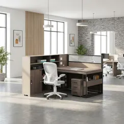 Bàn Làm Việc Đẹp Hiện Đại Kết Hợp Học Tủ Đa Năng Giá Hợp Lý