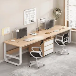 Bàn Làm Việc Đôi Kết Hợp Hộc Tủ Chất Liệu Gỗ Công Nghiệp Giá Rẻ Bàn Làm Việc Đôi Kết Hợp Hộc Tủ Chất Liệu Gỗ Công Nghiệp Giá Rẻ
