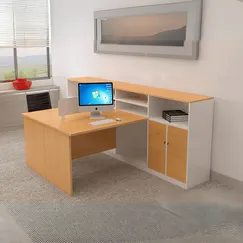 Bàn Làm Việc Thông Minh Kiểu Dáng Hiện Đại Liền Giá Sách Tiện Dụng 