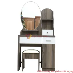 Bàn Phấn MDF Phủ Melamine Màu Xám Sọc Bàn Phấn MDF Phủ Melamine Màu Xám Sọc