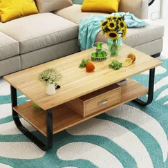 Bàn Sofa Giá Rẻ Chân Sắt Mặt Gỗ Công Nghiệp 2 Tầng Đẹp  Bàn Sofa Giá Rẻ Chân Sắt Mặt Gỗ Công Nghiệp 2 Tầng Đẹp