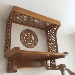 Bàn Thờ Gỗ Treo Tường 2 Tầng Hiện Đại Gỗ Sồi Nga Tự Nhiên Chất Lượng Bàn Thờ Gỗ Treo Tường 2 Tầng Hiện Đại Gỗ Sồi Nga Tự Nhiên Chất Lượng