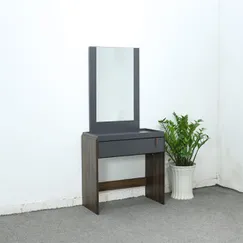 Bàn Trang Điểm Nhập Khẩu Gỗ MFC Màu Nâu Vân Gỗ Phối Xám Chì Hiện Đại Bàn Trang Điểm Nhập Khẩu Gỗ MFC Màu Nâu Vân Gỗ Phối Xám Chì Hiện Đại