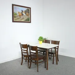 Bộ Bàn Ăn Mặt Giả Đá 4 Ghế Phẳng Bền Đẹp Giá Rẻ Bộ Bàn Ăn Mặt Giả Đá 4 Ghế Phẳng Bền Đẹp Giá Rẻ