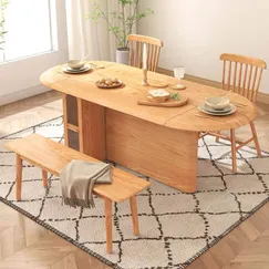 Bộ Bàn Ăn Gấp Thông Minh Sang Trọng Hiện Đại Tiện Nghi Đa Năng  Bộ Bàn Ăn Gấp Thông Minh Sang Trọng Hiện Đại Tiện Nghi Đa Năng