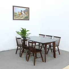 Bộ Bàn Ăn Mặt Đá 6 Ghế Giá Rẻ Gỗ Cao Su Chân Vát Đẹp Hiện Đại Bộ Bàn Ăn Mặt Đá 6 Ghế Giá Rẻ Gỗ Cao Su Chân Vát Đẹp Hiện Đại