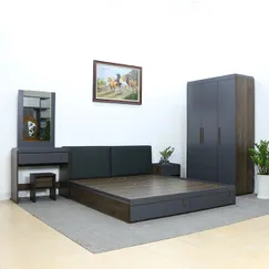 Bộ Tủ Giường Bàn Trang Điểm Gỗ Công Nghiệp MFC Nhập Khẩu Đẹp Cao Cấp Bộ Tủ Giường Bàn Trang Điểm Gỗ Công Nghiệp MFC Nhập Khẩu Đẹp Cao Cấp