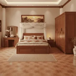 Combo Nội Thất Phòng Ngủ Gỗ Tự Nhiên Đẹp Chất Lượng 