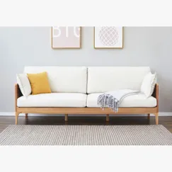 Ghế Sofa Gỗ Sồi Nga Bọc Nỉ Phong Cách Thanh Lịch  Ghế Sofa Gỗ Sồi Nga Bọc Nỉ Phong Cách Thanh Lịch