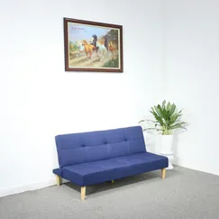 Ghế Sofa Gấp Thành Giường Ngủ Bọc Nỉ Màu Xanh Dương Hiện Đại Giá Rẻ Ghế Sofa Gấp Thành Giường Ngủ Bọc Nỉ Màu Xanh Dương Hiện Đại Giá Rẻ