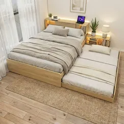 Giường 2 Tầng Gỗ Công Nghiệp Kết Cấu Bền Bỉ Chất Lượng Cao 