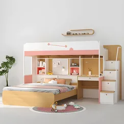 Giường Gỗ Hai Tầng Cho Bé Gái Hiện Đại Tối Ưu Không Gian Giường Gỗ Hai Tầng Cho Bé Gái Hiện Đại Tối Ưu Không Gian