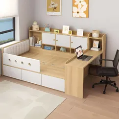 Giường Kết Hợp Bàn Học Và Giá Để Sách Đa Năng Hiện Đại Giường Kết Hợp Bàn Học Và Giá Để Sách Đa Năng Hiện Đại