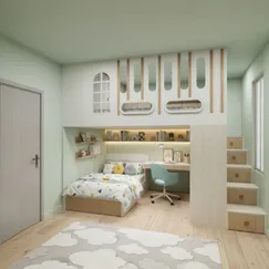 Giường Ngủ 2 Tầng Cho Bé Thiết Kế Tiện Ích Giá Ưu Đãi 