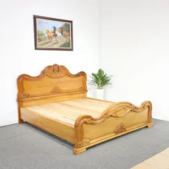 Mẫu Giường Tân Cổ Điển Gỗ Gõ Đỏ Chạm Sò Nữ Hoàng Cao Cấp Tinh Tế Mẫu Giường Tân Cổ Điển Gỗ Gõ Đỏ Chạm Sò Nữ Hoàng Cao Cấp Tinh Tế