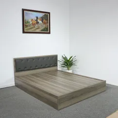 Mẫu Giường Đẹp Gỗ MDF Melamine Màu Nết Có Đầu Nệm Xanh Đen Hiện Đại Mẫu Giường Đẹp Gỗ MDF Melamine Màu Nết Có Đầu Nệm Xanh Đen Hiện Đại