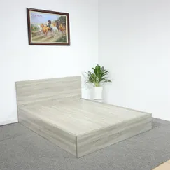 Mẫu Giường Hộp Gỗ MDF Melamine Màu Xám Vân Gỗ Đẹp Hiện Đại Mẫu Giường Hộp Gỗ MDF Melamine Màu Xám Vân Gỗ Đẹp Hiện Đại